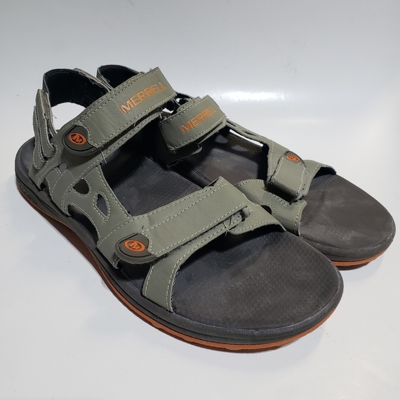 Merrell Men's Cedrus Convertible Hiking Sandals, size 11 velcro sporty grey - Picture 3 of 9